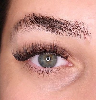 healthy lashes with lash extensions